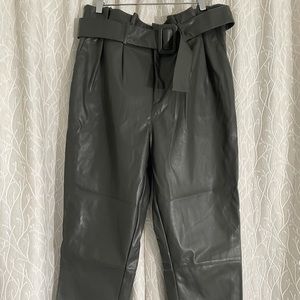 H&M Faux Leather Pants